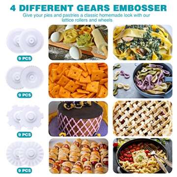 Multifunctional Pastry Dough Lattice Cutter Roller for Baking