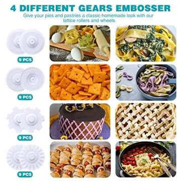 Multifunctional Pastry Dough Lattice Cutter Roller for Baking