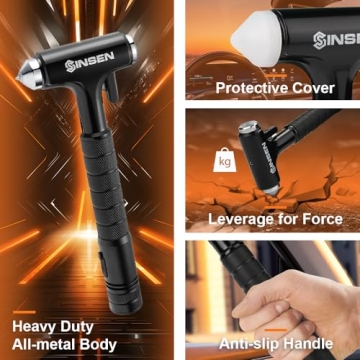 SINSEN 4-in-1 Emergency Kit for Automotive Safety