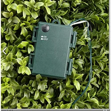 42" Lighted Artificial Boxwood Topiary with Timer