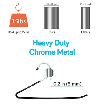 IPOW Heavy Duty Metal Pants Hangers for True Closet Efficiency
