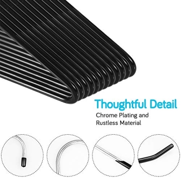 IPOW Heavy Duty Metal Pants Hangers for True Closet Efficiency