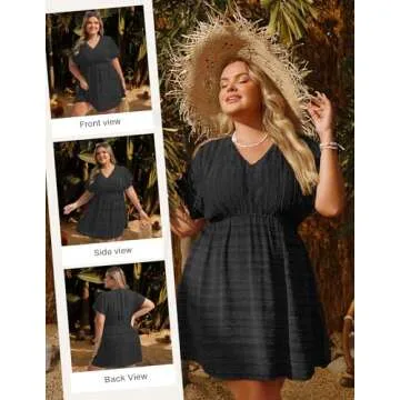 Plus Size Hanna Nikole Bathing Suit Cover Up for Women