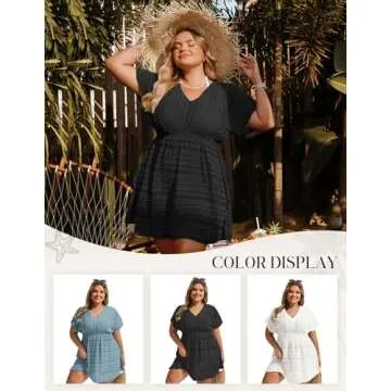 Plus Size Hanna Nikole Bathing Suit Cover Up for Women