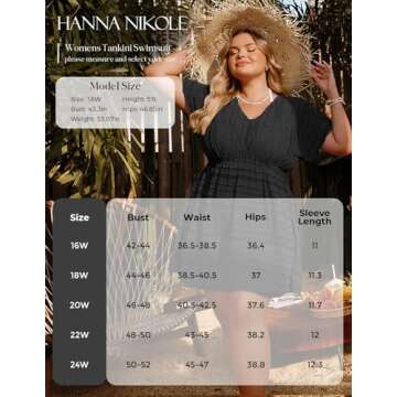 Plus Size Hanna Nikole Bathing Suit Cover Up for Women