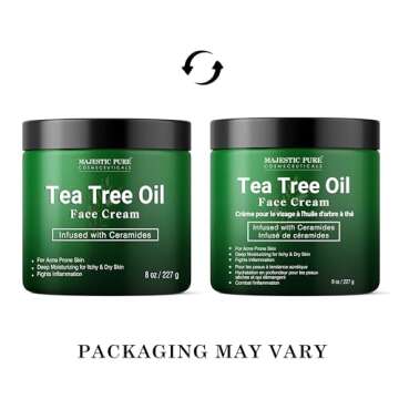 Majestic Pure Tea Tree Oil Face Cream for Dry Skin