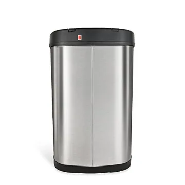 NINESTARS Automatic Touchless Motion Sensor Trash Can 13 Gallon