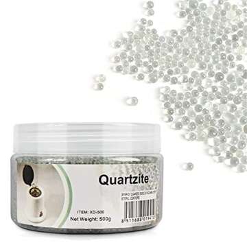 LISHUMEI Glass Beads Balls,500g Glass Balls for High Temperature Nail Box Silica Sand Beads Nail Art Equipment