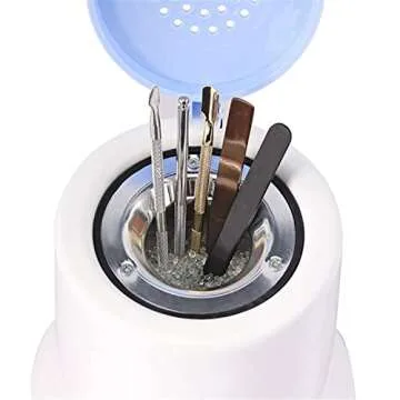 LISHUMEI Glass Beads Balls,500g Glass Balls for High Temperature Nail Box Silica Sand Beads Nail Art Equipment