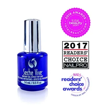 Seche Vive Gel Effect Top Coat Fast Drying Long Lasting