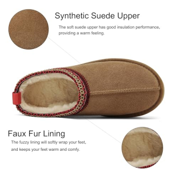 Warm SMajong Women Winter Snow Boots in Brown