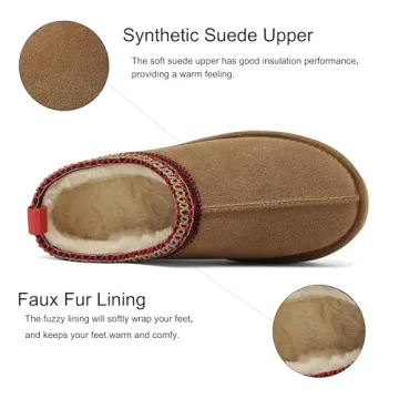 Warm SMajong Women Winter Snow Boots in Brown