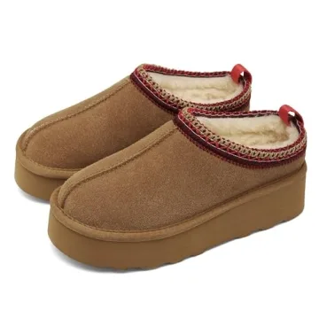 Warm SMajong Women Winter Snow Boots in Brown