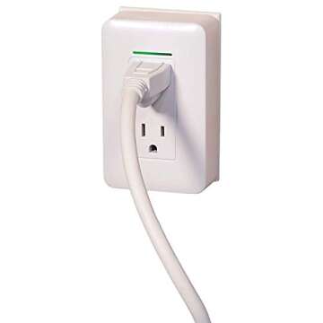 Twin-Star TSR-01 Safer Socket Fire Prevention Plug, White