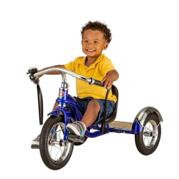 Schwinn Roadster Bike for Toddler, Kids Classic Tricycle, Low Positioned Steel Trike Frame with Bell...
