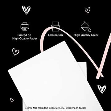 Funny Bathroom Decor Set of 4 Unframed Wall Art