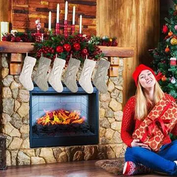 Elegant Double-Sided Christmas Stockings for Home Decor