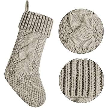 Elegant Double-Sided Christmas Stockings for Home Decor