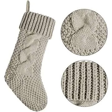 Elegant Double-Sided Christmas Stockings for Home Decor