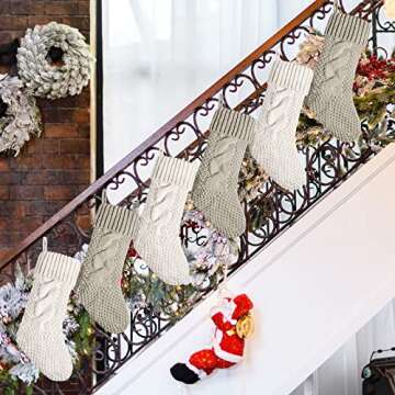 Elegant Double-Sided Christmas Stockings for Home Decor