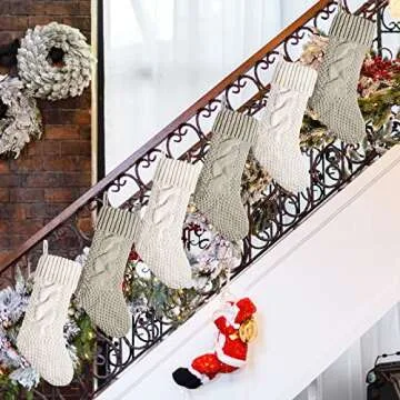 Elegant Double-Sided Christmas Stockings for Home Decor