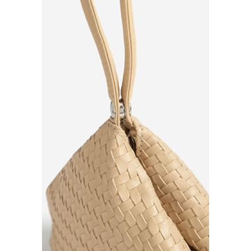 BABEYOND Clutch Purses for Women - Woven Purse Evening Bags Faux Leather Wristlet Handbag for Daily Party