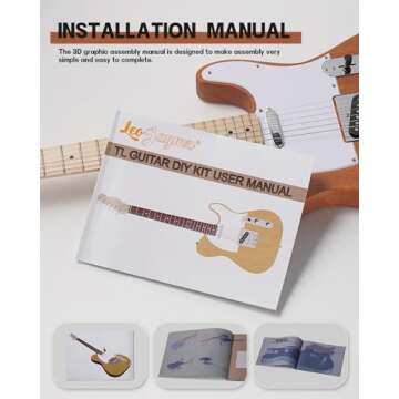 Leo Jaymz DIY TL Style Electric Guitar Kit - Mahogany Body