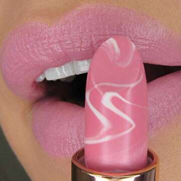 Winky Lux Marbleous Balm, Hybrid- Tinted Lipstick & Hydrating Lip Balm, Contains Ceramides for Lip Plumping & Coconut Oil for Lip Moisturizing (Giddy)