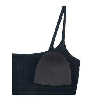 CRZ YOGA Butterbreeze Scoop Neck Sports Bras for Women - Spaghetti Straps Wireless Workout Padded Gym Cami Top True Navy Small