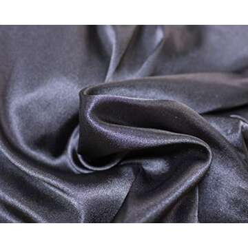 Wantschun Womens Wide Leg Pajama Pants Satin Silk Casual Loose Elastic Waist Lounge Pants Pj Bottoms Black;M