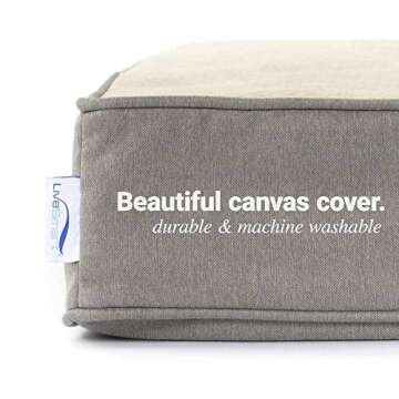 eLuxurySupply Square Meditation Cushion - Plush Foam Seat for Kids or Adults - Floor Reading, Meditation, Sitting or Yoga - 2 Sizes, 3 Colors Available