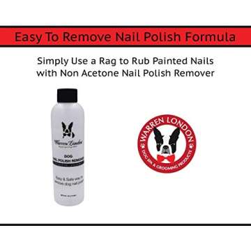 Warren London Pawdicure Dog Nail Polish Pens | Made in USA | Quick Dry, Low Odor, Non-Toxic Dog Accessories | Ideal for Dog Birthday, Dog Costume | 13 Colors | Pink Purp Red