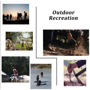 IUNIO Survival Off-Roading Tool Kit, Folding Shovel, Camping Axe, Multitool, Pickaxe, with Carrying Bag, for Outdoor, Car Emergency (Upgrade Black)