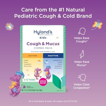 Hyland's Kids Cough Syrup Combo Pack for Natural Relief