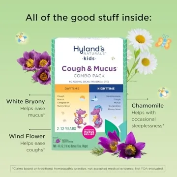 Hyland's Kids Cough Syrup Combo Pack for Natural Relief