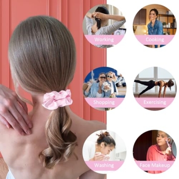 Satin Scrunchies Set of 12 - Vibrant Hair Accessories for All