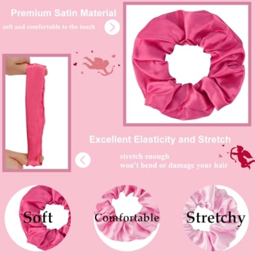 Satin Scrunchies Set of 12 - Vibrant Hair Accessories for All