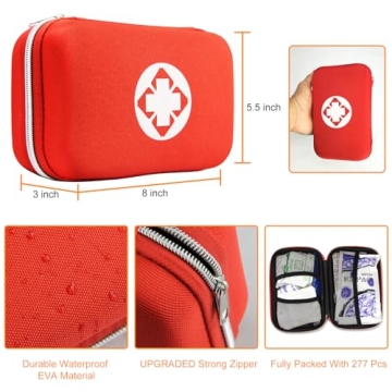 276Pcs Emergency First Aid Kit for Home and Outdoors