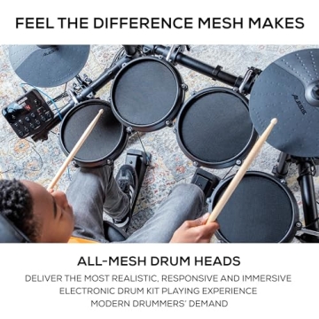 Alesis Turbo Mesh Kit Electric Drum Set For Beginners