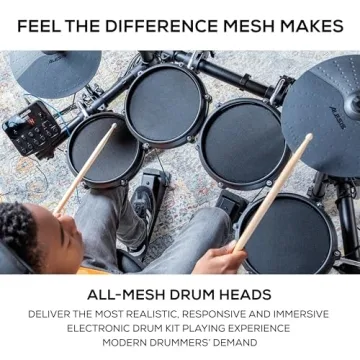 Alesis Turbo Mesh Kit Electric Drum Set For Beginners