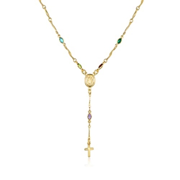 Buy Barzel 18K Gold Virgin Mary Necklace Today!