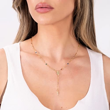Buy Barzel 18K Gold Virgin Mary Necklace Today!