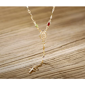 Buy Barzel 18K Gold Virgin Mary Necklace Today!