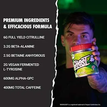 GHOST Legend All Out Pre-Workout Powder - Energy Boost