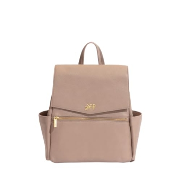 Freshly Picked Mini Classic Diaper Bag Backpack, Vegan Leather Baby Diaper Bag, Backpack Diaper Bag for Women (Fig)