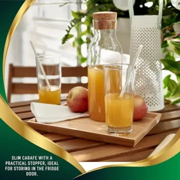 Ikea 365 Glass Carafe with Cork Stopper for All Beverages