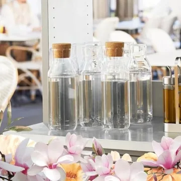 Ikea 365 Glass Carafe with Cork Stopper for All Beverages