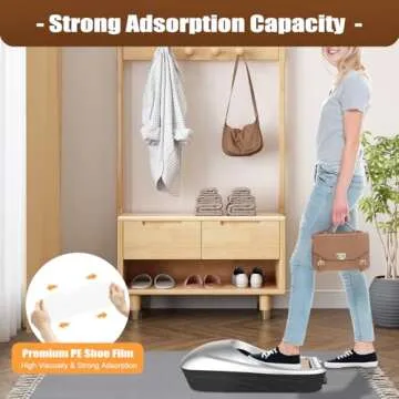 Automatic Shoe Film Machine Portable Shoe Covers Dispenser with Shoe Membrane, Shoe Wrapping Machine Protect Floor Shoe Cover Machine for House Office Hospital Factory