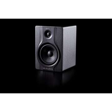 M-Audio BX5 Carbon Black | 5" Single Speaker Studio Monitor with Magnetic Shielding (70-watt Class A...