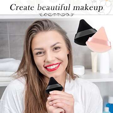Patelai Triangle Powder Puff for Flawless Makeup Application
